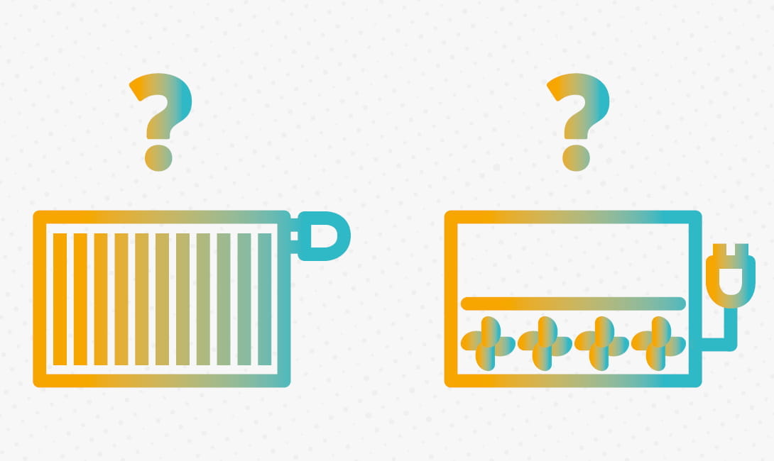 Low temperature heating system: radiators vs. fan convectors