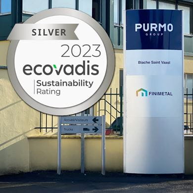 Finimetal EcoVadis sustainability rating Silver 2023