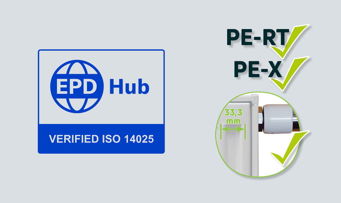 epd certificate for steel panel radiators and underfloor heating pipes