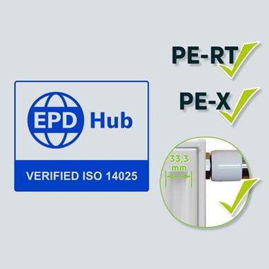 epd certificates underfloor heating pipes and steel panel radiators