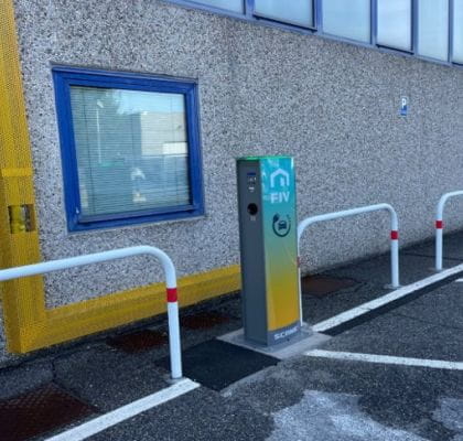 Charging points for electric vehicles Purmo
