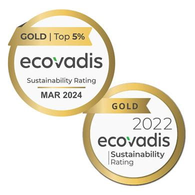 EcoVadis Gold Sweden March 2024