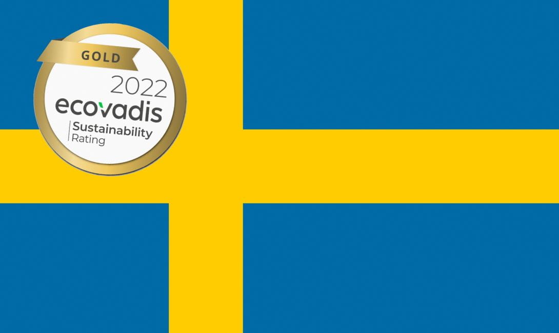 Purmo Sweden Ecovadis Gold medal sustainability rating