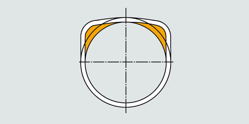 D-formet søjleradiator Delta