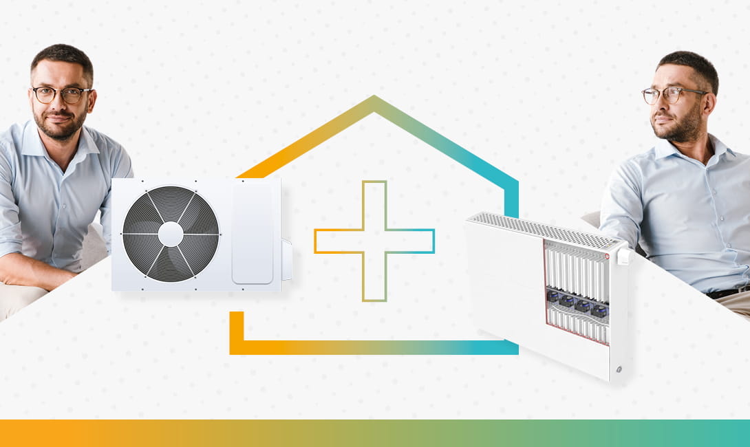 Heat pump combined with Ulow E2