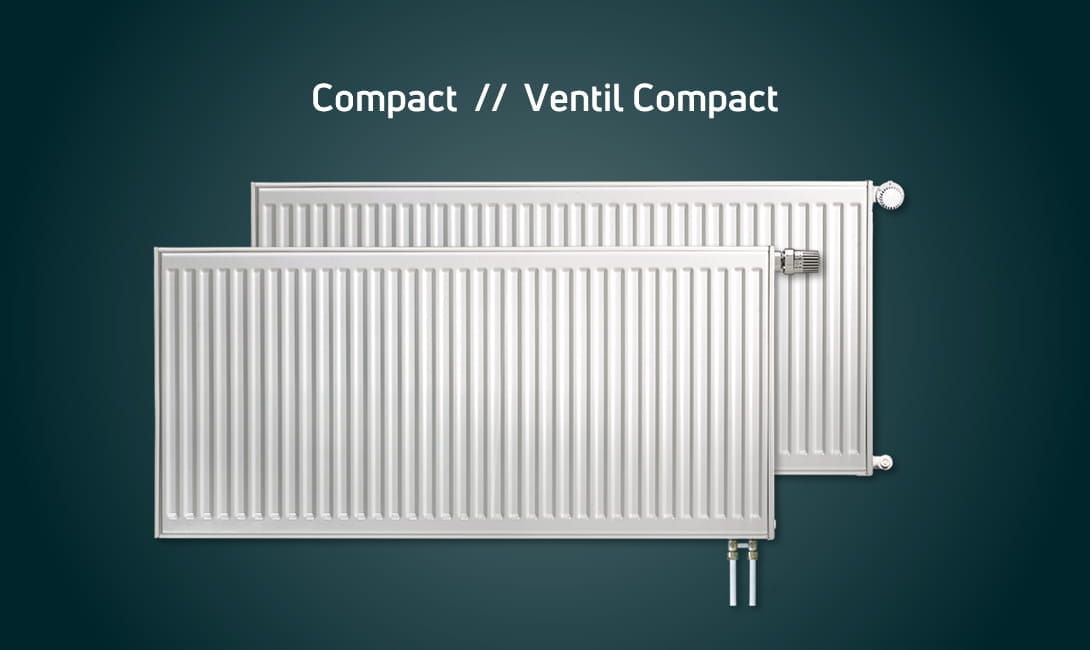 panel radiators Compact vs. Ventil Compact