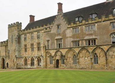 External image of Battle Abbey Grade 1 listed building heating renovation installation