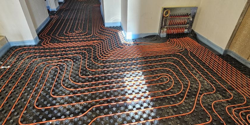 Underfloor heating system noppjet 11 at Kinderhaus Harlingerode