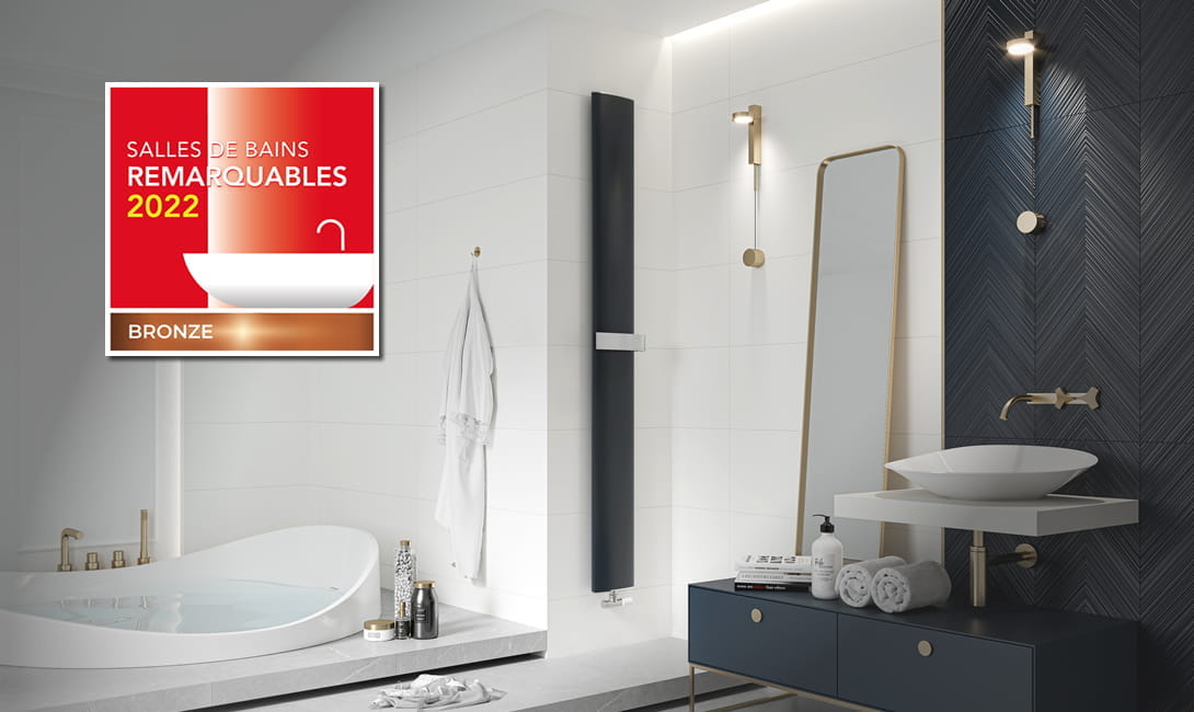 Slim bathroom radiator